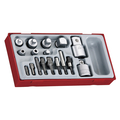 Teng Tools TTADP17 - 17Pc Adaptor Set for 1/4, 3/8, 1/2 and 3/4" TTADP17